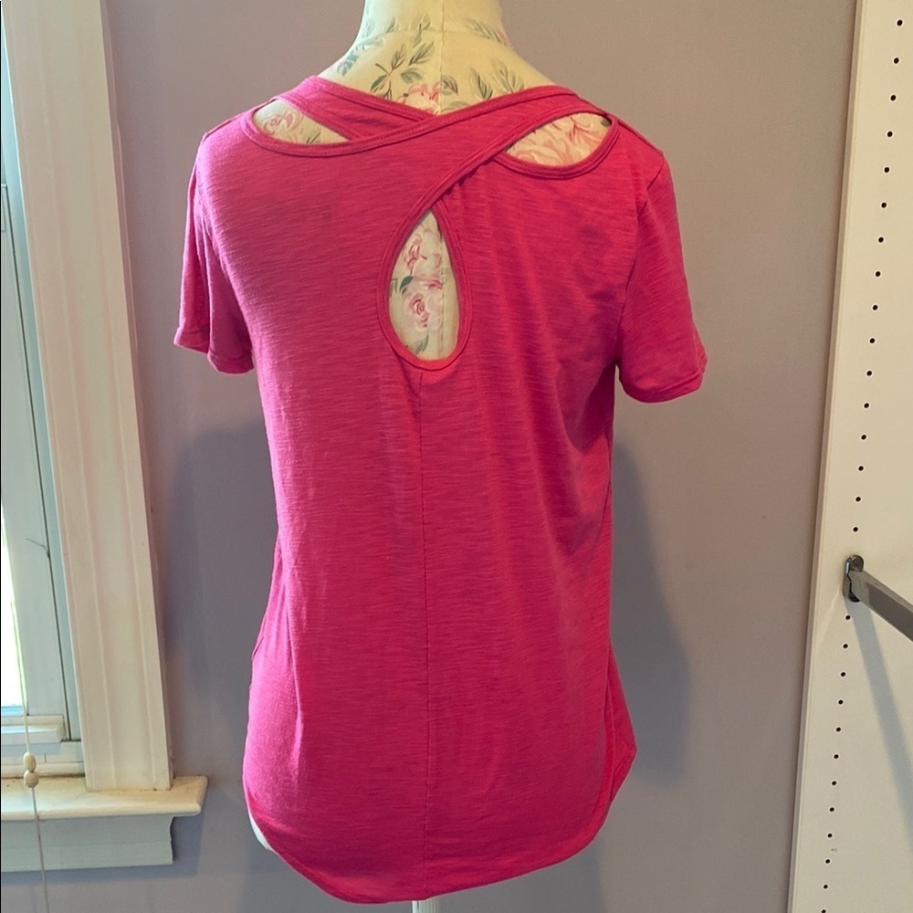 Zella Hot Pink Short Sleeve Tee - Picture 6 of 10